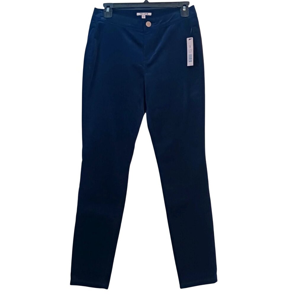 NEW NIC + ZOE‎ Pin Wale Corduroy Pants in Indigo, Size 2